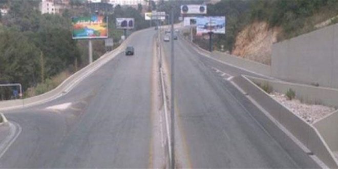 تسرب الزيوت على أوتوستراد المتن السريع