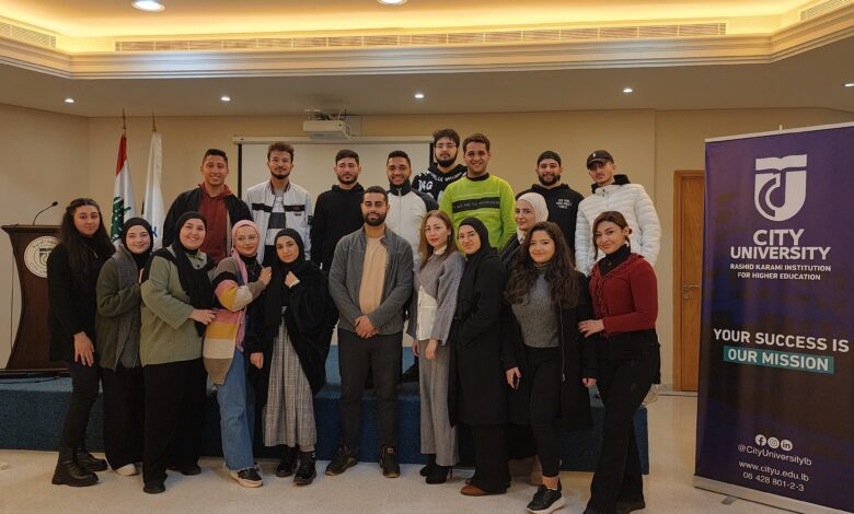 كلية إدارة الأعمال في جامعة المدينة تنظم ورشة عمل حول تمكين رواد الأعمال الشباب مع المهندس كريستوفر دكاش كلية إدارة الأعمال في جامعة المدينة تنظم ورشة عمل حول تمكين رواد الأعمال الشباب مع المهندس كريستوفر دكاش