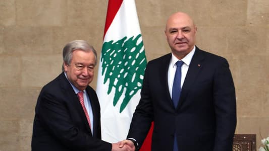 الرئيس عون : لبنان متمسك بضرورة انسحاب القوات الإسرائيلية من أراضيه الرئيس عون : لبنان متمسك بضرورة انسحاب القوات الإسرائيلية من أراضيه