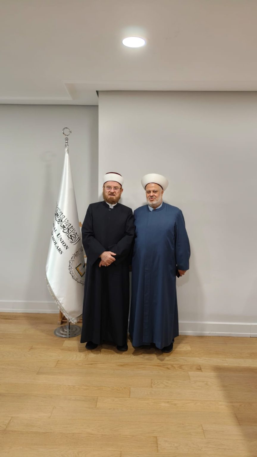 منسق عام جبهة العمل الإسلامي في لبنان يلتقي رئيس الاتحاد العالمي لعلماء المسلمين في إسطنبول وتشديد على أن فلسطين ستبقى قضية الأمة المركزية